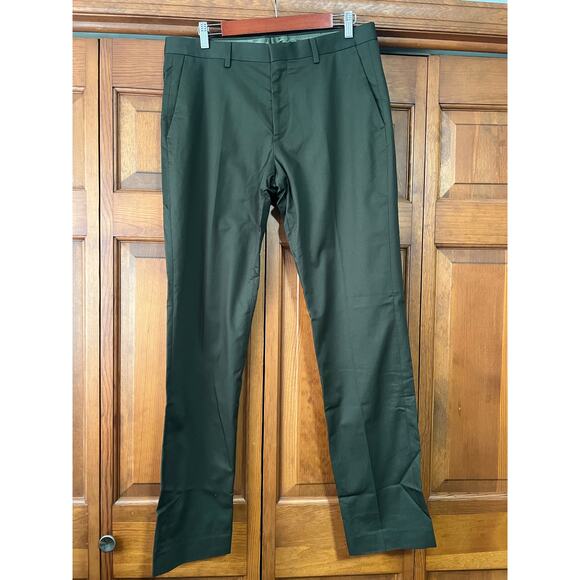 NWT J. Crew Men's Ludlow Slim-Fit Suit Dress Pant Italian Dark Olive Size 33x34 - Picture 3 of 16